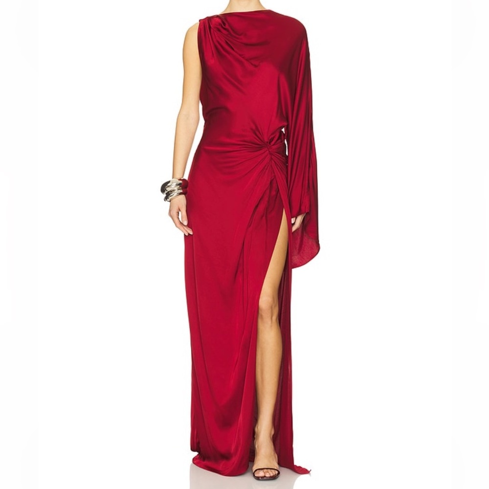 NEW NWT L'Academie by Marianna Cassia Gown dress Oxblood